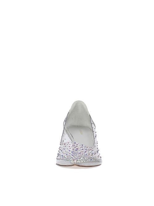 Pumps in glittery leather and PVC LE SILLA | DECO NICOLE FESTIVALARGENTO